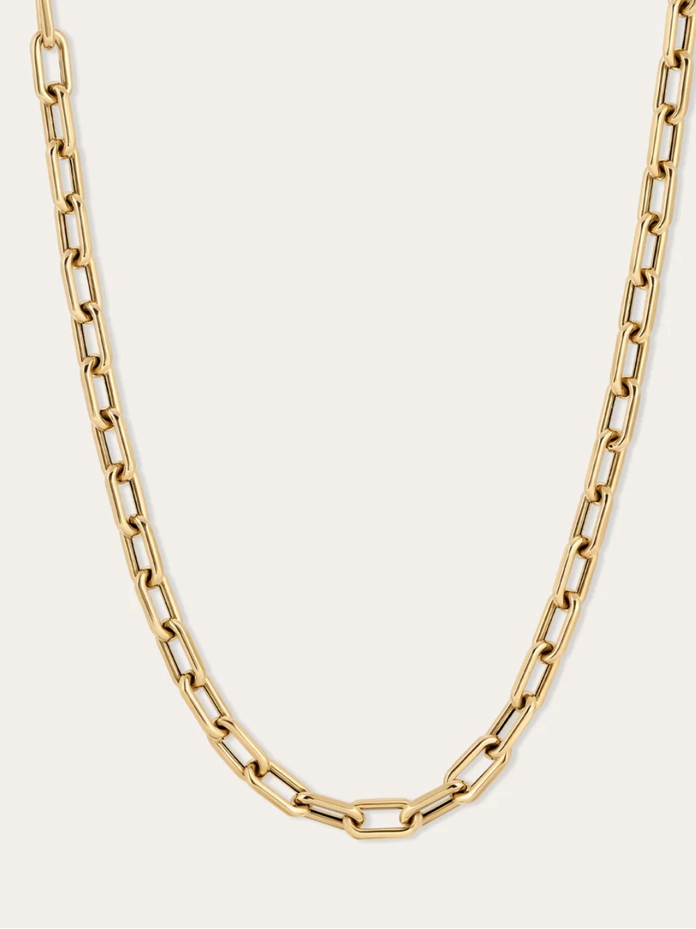 Adina Reyter 5.3mm Wide Italian Chain Link Necklace, 18in with 2in extender